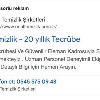 Ünal Temizlik Memnuniyetsizliği