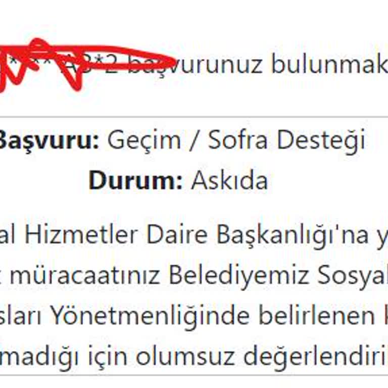 İBB Sosyal Destek Başvurum Neden Red Edildi?