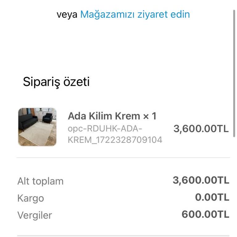 Reydeko'dan Halı Siparişi Kabusu