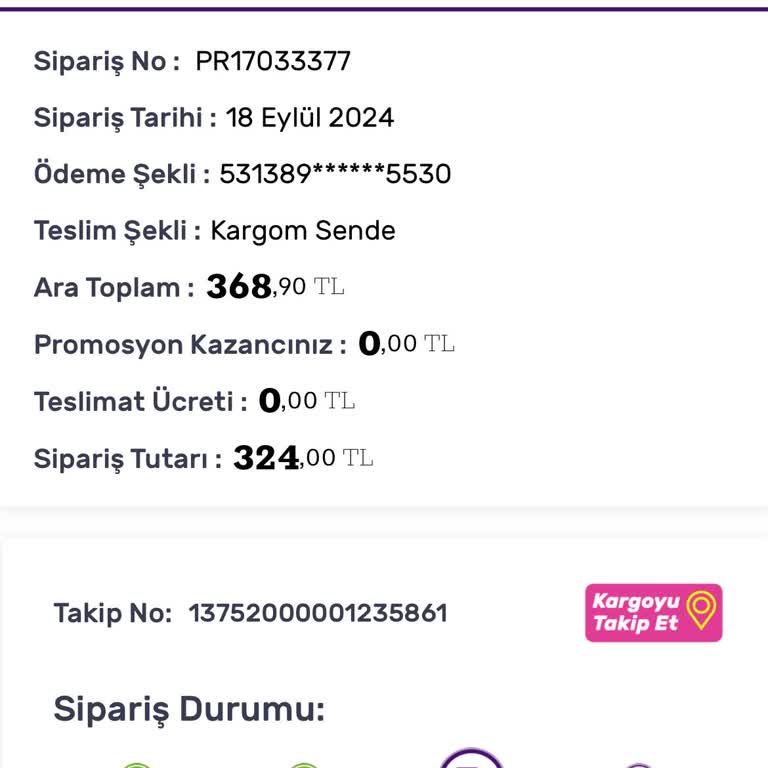Sipariş Kargoda Kayboldu