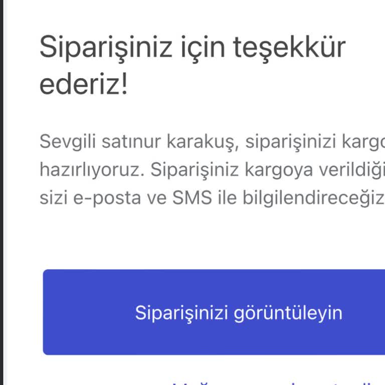 Sipariş Verildi Ama Ürün Ortada Yok