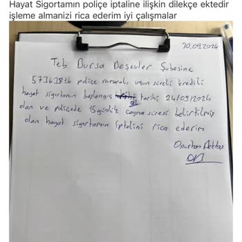Hayat Sigortası İptali Engelleniyor!