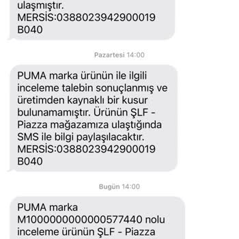 Puma Ayakkabının Üç Ayda Yıpranması ve Değişim Talebi