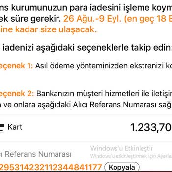 Temu'dan Yapılan Para İadesi Sorunu ve ARN Numarası Anlaşmazlığı