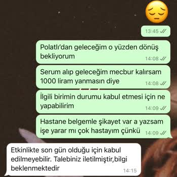 Hasta Halde Konsere Gidememe ve Bilet İadesi Sorunu