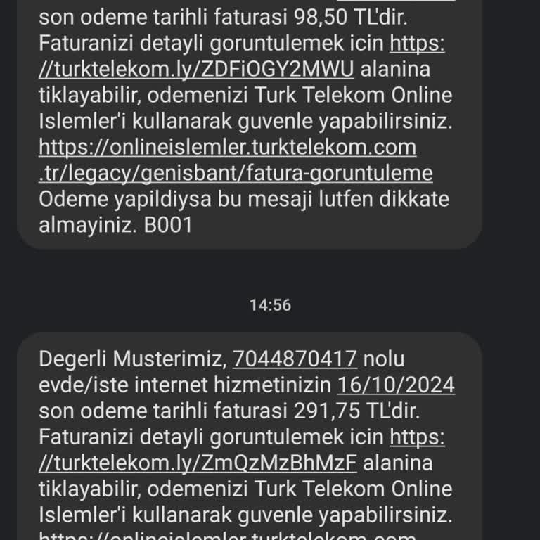 Türk Telekom Fatura Sorunu ve Müşteri Hizmetlerine Ulaşamama