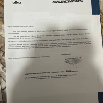 Skechers Ayakkabılarında Beklenmedik Kalite Sorunu ve İade Talebi