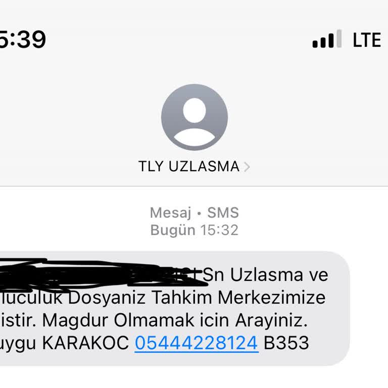 Sahte Hukuk Mesajlarıyla Mağduriyet Tehdidi