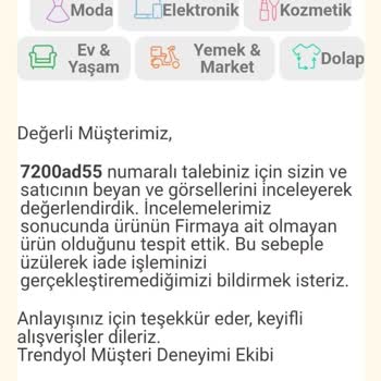 Yanlış Ürün Teslimatı ve İade Sorunu