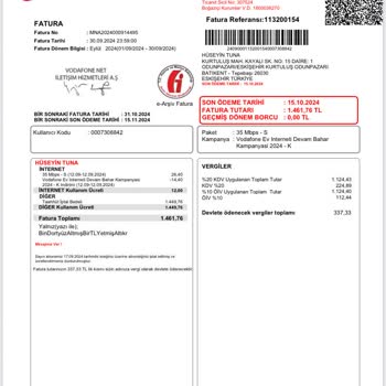 VodafoneNet Abonelik İptali ve Fatura Sorunu