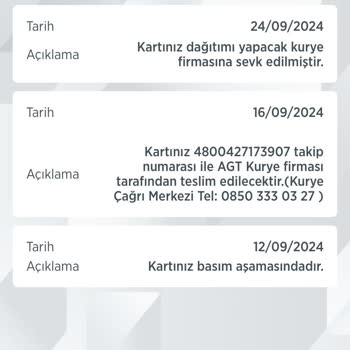 AGT Kuryenin Kart Teslimatındaki Sorumsuzluğu ve Tehditkar Açıklamalar