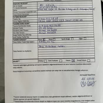 Kargo Hasarı ve İlgisizlik Mağduriyeti