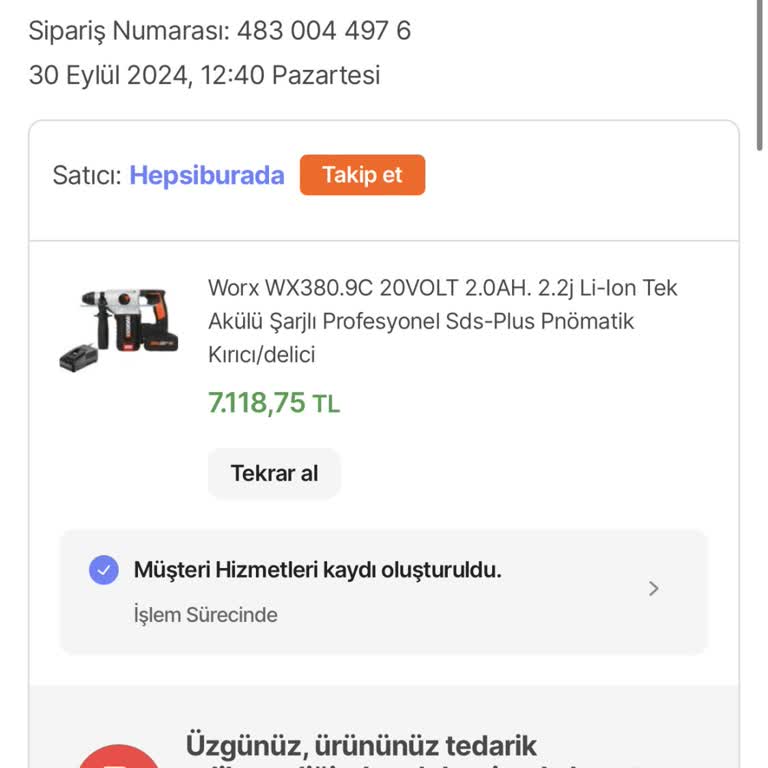 Hepsiburada'da Sipariş İptali Ve Müşteri Temsilcisi Sorunu