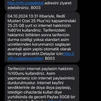 Ek İnternet Paketinin Hızla Tükenmesi Sorunu