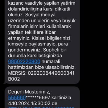 İzinsiz Kredi Kartı İşlemi ve Güvenlik Zafiyeti
