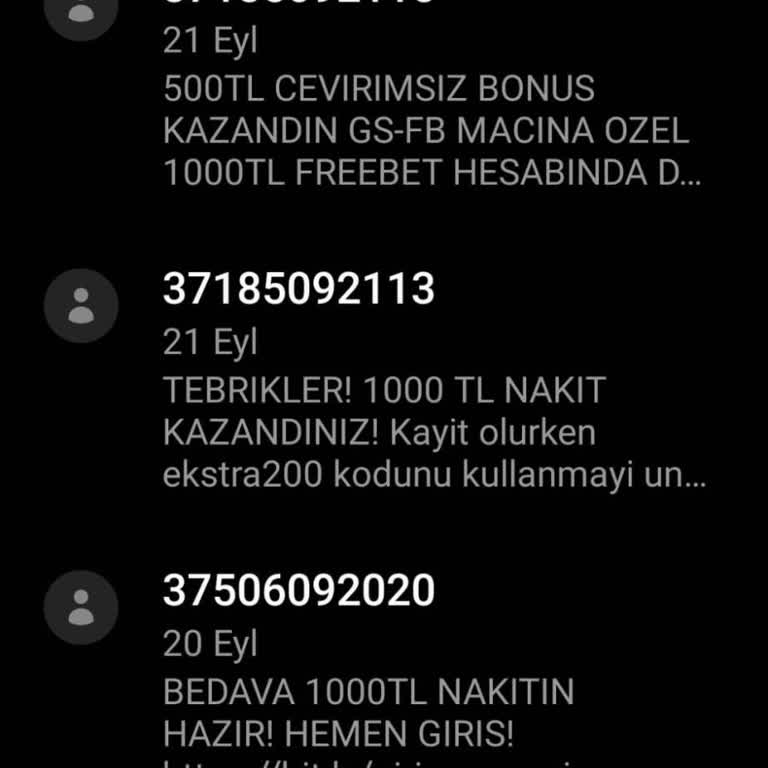 Vodafone'dan Gelen Yasadışı SMS Yağmuru