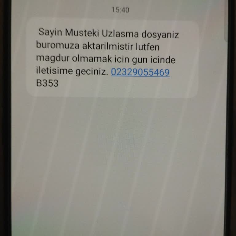 Asılsız Mesajlarla Mağduriyet Tehdidi