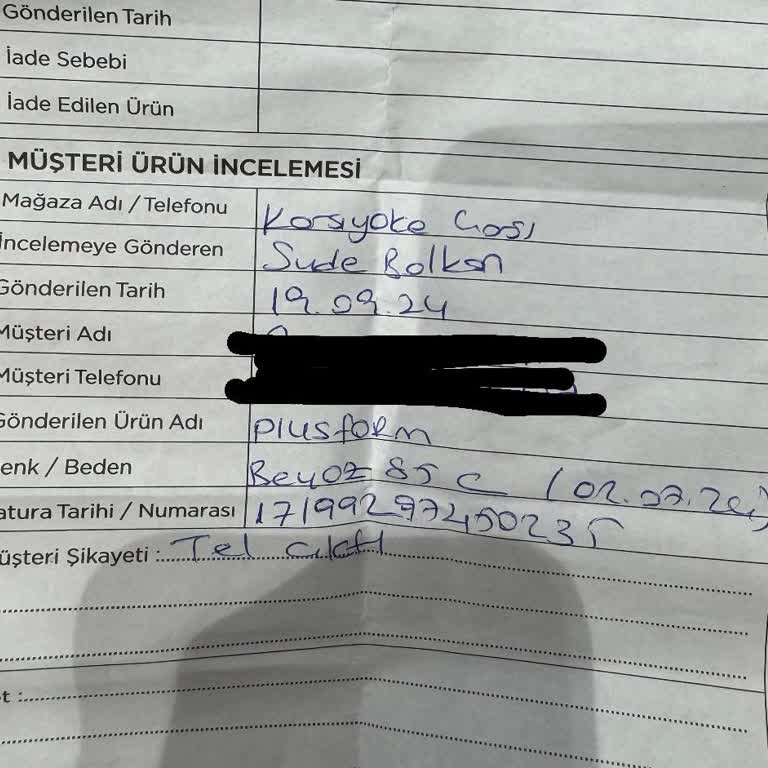 Mağazada Saygısız Davranış ve Yetersiz Bilgilendirme