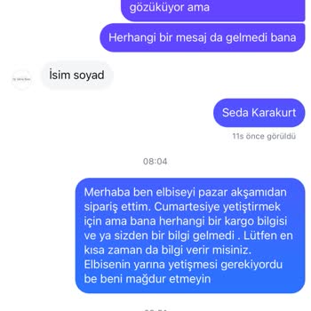 Sipariş ve İletişim Sorunları