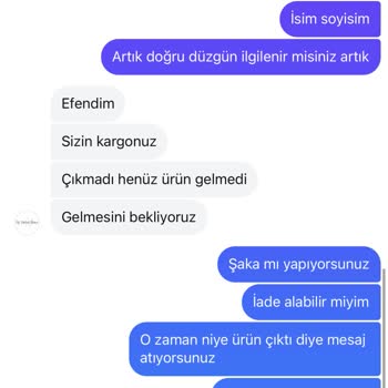 Sipariş ve İletişim Sorunları