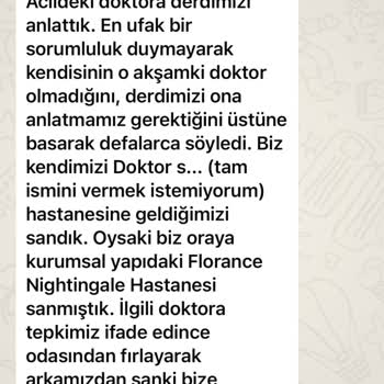Florance Nightingale Hastanesi'nde İletişim Sorunu