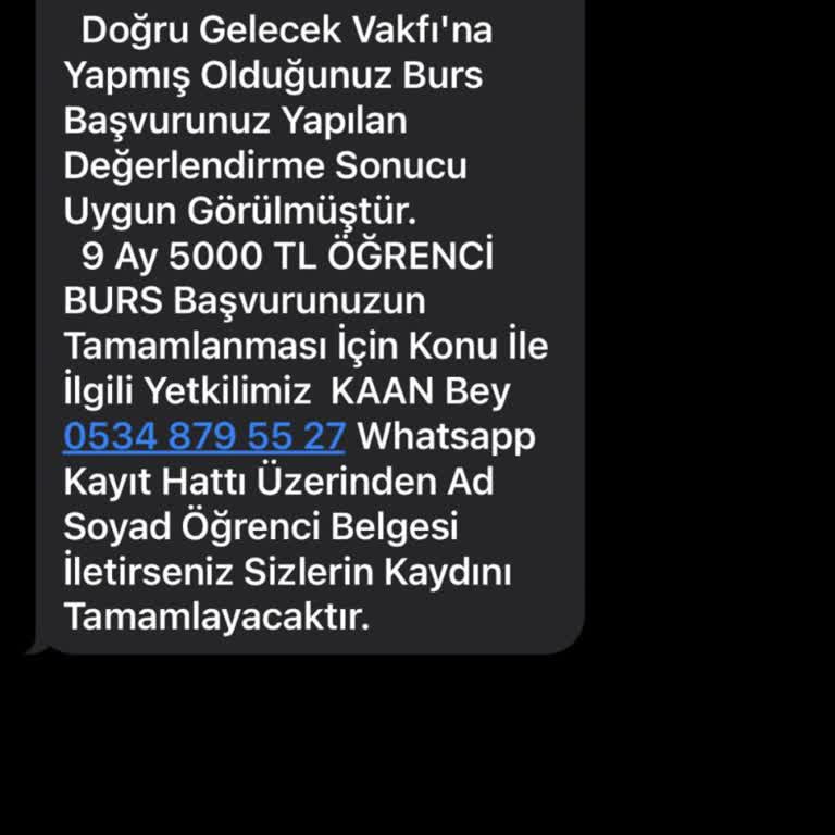 Burs Başvurusunda Güvenlik Endişesi ve İptal Sorunu