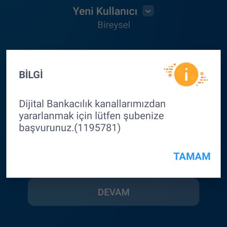 Dijital Bankacılık Hesabıma Erişim Sağlanamıyor