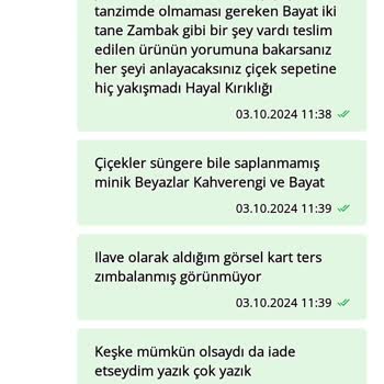 Hayal Kırıklığına Sebep Olan Çiçek Siparişi