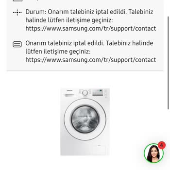 Samsung Çamaşır Makinesi Gürültü Ve Servis Sorunu