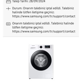 Samsung Çamaşır Makinesi Gürültü Ve Servis Sorunu