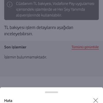 Cüzdan Bakiyesi Kodunu Kullanamıyorum