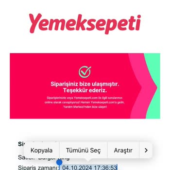 Yemeksepeti Müşteri Hizmetlerine Ulaşamama Sorunu