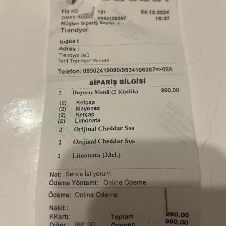 Eksik Sipariş ve İlgisizlik