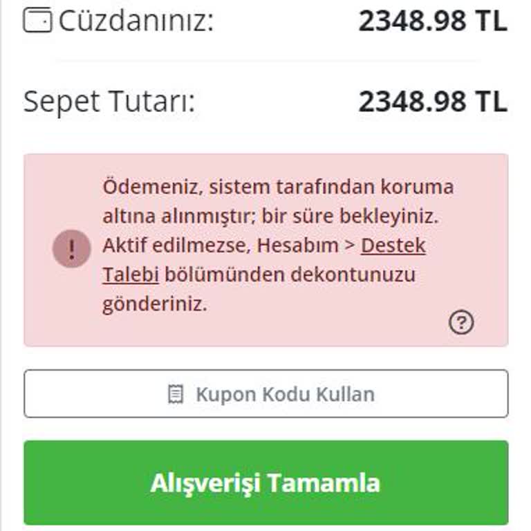 Bynogame'de Steam Cüzdan Kodu Alırken Ödeme Koruma Sorunu!