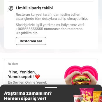 Yemek Sepeti Sipariş İptali Karmaşası
