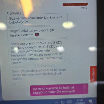 Yemek Sepeti'nin KDV Uygulaması Hakkında Şikayet