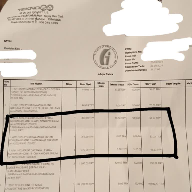 Yanlış Faturalandırma ve İade Sorunu