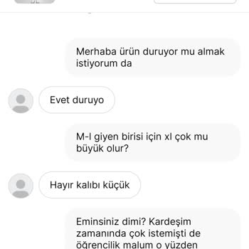 Yanıltıcı Beden Bilgisi ve İade Sorunu: Gardrops'ta Müşteri Memnuniyetsizliği