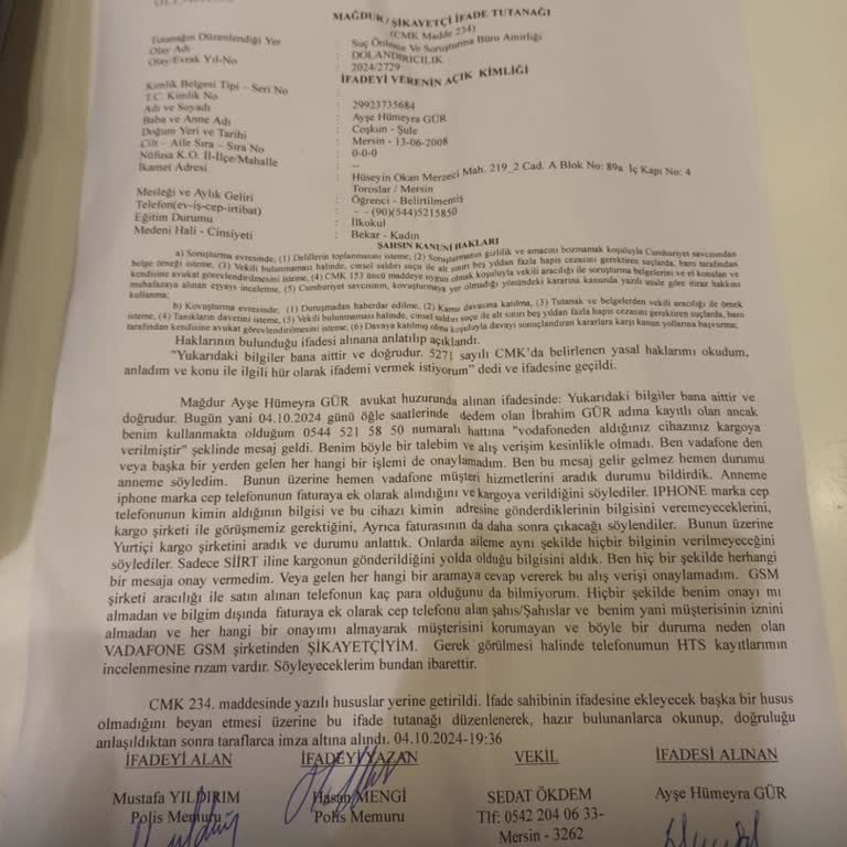 Hesap Güvenliği İhlali ve Yanlış Sipariş