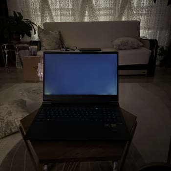 HP Victus Laptopta Siyah Ekranda Beliren Lekeler