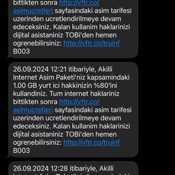 Hatalı İnternet Aşım Ücretlendirmesi