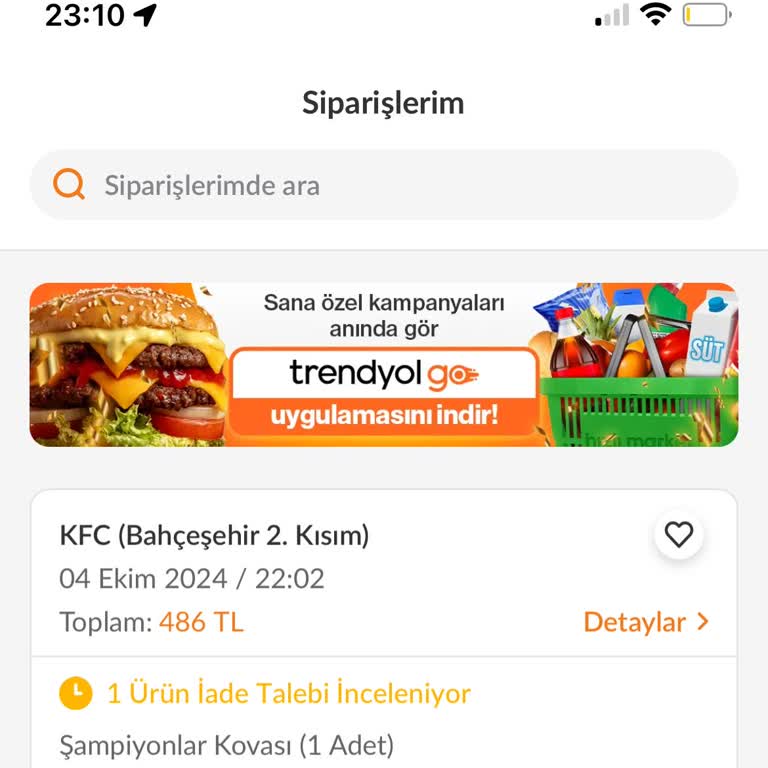 KFC ve Trendyol'dan Hayal Kırıklığı: Sipariş ve İade Sorunu