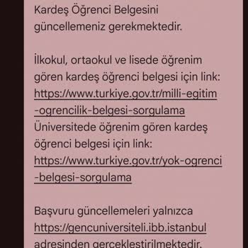 İBB Burs Başvurusunda Belge Güncelleme Sorunu