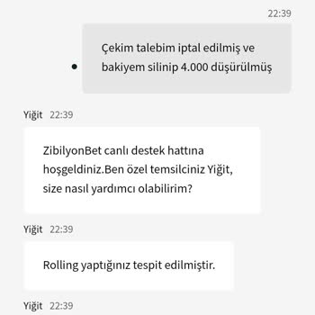 Zibilyonbet'te Haksız Kazanç Silinmesi