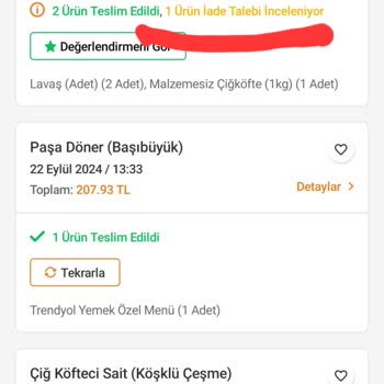 Kokmuş Çiğköfte ve İade Sorunu