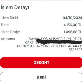 Yanlış Ücretlendirme: İki Kez Fazla Çekilen Tutar