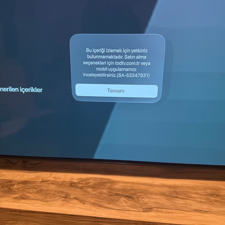 Eğlence Paketi Erişim Sorunu: TV'de İzleme Yetkisi Eksikliği