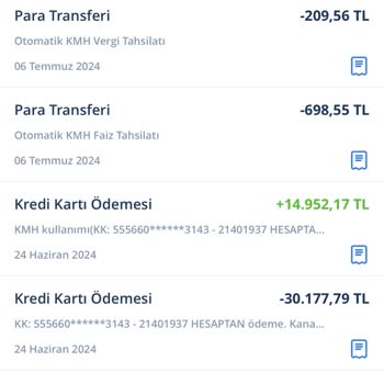 Hesapta Borç Yokken Alınan Faizler