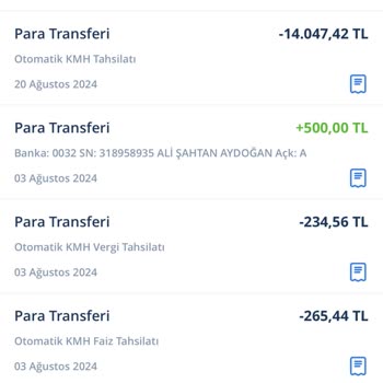 Hesapta Borç Yokken Alınan Faizler