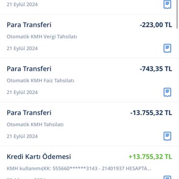 Hesapta Borç Yokken Alınan Faizler